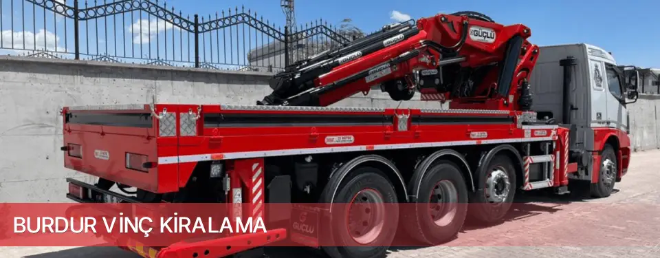 Burdur İli Vinç Kiralama